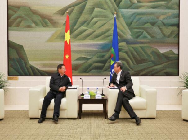 錢智民會(huì)見(jiàn)青海省政協(xié)副主席、海南州委書(shū)記張文魁