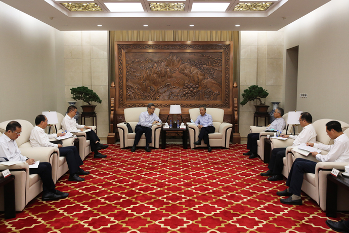 錢智民拜訪農(nóng)發(fā)行黨委書記、董事長錢文揮