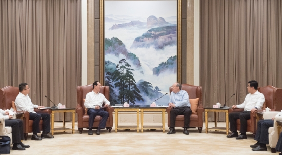 中國電建集團(tuán)公司黨委書記、董事長丁焰章拜會(huì)福建省委書記尹力、省長趙龍