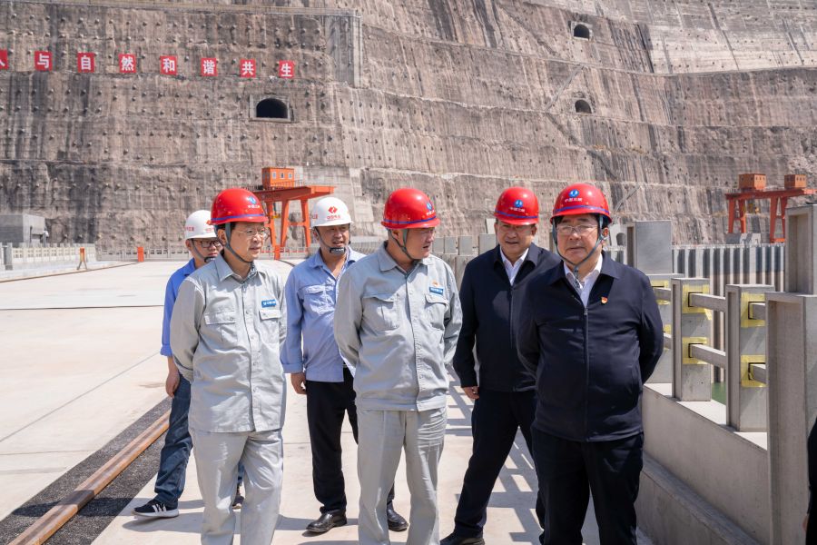 國資委黨建局局長、央企團(tuán)工委書記姚煥調(diào)研白鶴灘水電站