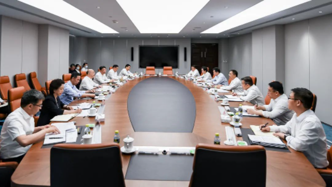 鄒磊、劉明勝與河北省省長王正譜會談