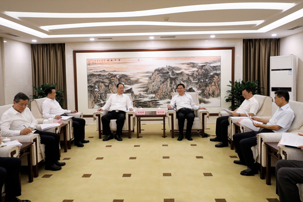 國務(wù)院國資委黨委書記、主任張玉卓會見湖南省委副書記、省長毛偉明