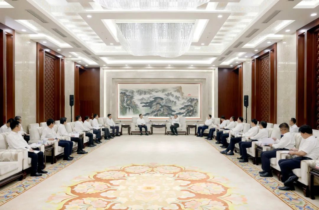 大唐集團鄒磊、劉明勝拜會山東省委書記林武、省長周乃翔