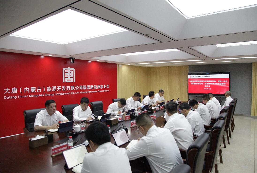 大唐錫盟新能源事業(yè)部召開(kāi)內(nèi)蒙古公司改革深化提升行動(dòng)、對(duì)標(biāo)一流企業(yè)價(jià)值創(chuàng)造行動(dòng)、強(qiáng)化作風(fēng)建設(shè)會(huì)議精神宣貫會(huì)