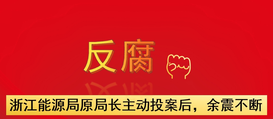 浙江能源局原局長主動投案后，余震不斷